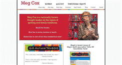 Desktop Screenshot of megcox.com
